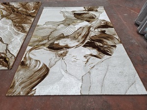 Alfombra Turca de Poliéster Afelpada Adiva, Tejida a Máquina con Diseño Jacquard, de Pelo Alto, Acolchada, Reversible, Lavable, Antideslizante y Antimicrobiana - Product Image 5