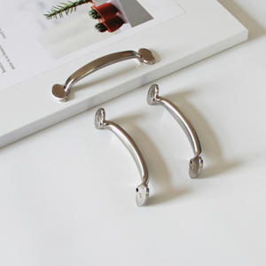 Poignées de meuble modernes en alliage de zinc, quincaillerie durable pour armoires de cuisine, placards et tiroirs, finition nickel brossé - Product Image 2