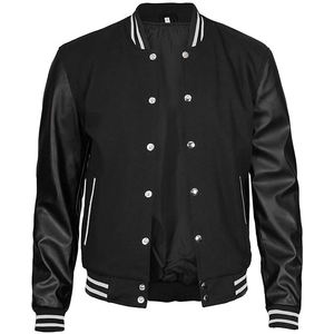 แจ็คเก็ตเบสบอลทรงบอมเบอร์ผ้าฟลีซแบบเรียบ สไตล์ไฮสตรีท ปี 2024 ของแท้จากโรงงาน คุณภาพสูง 100% เป็นมิตรกับสิ่งแวดล้อม สำหรับผู้ชาย ทำจากโพลีเอสเตอร์ - Product Image 3