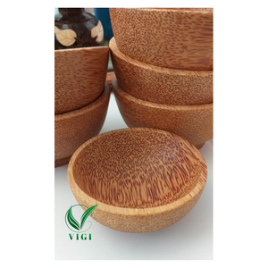 ชามไม้มะพร้าวเป็นมิตรต่อสิ่งแวดล้อมสำหรับรับประทานอาหารและตกแต่งบ้านทุกวัน - Product Image 1