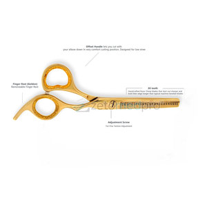 Kit de Barbería Completo, Tijeras para Cortar el Cabello, Navaja, Peines, Herramientas de Aseo, Tijeras de Barbería, Navaja, Peines, Kit para Cortar el Cabello - Product Image 5