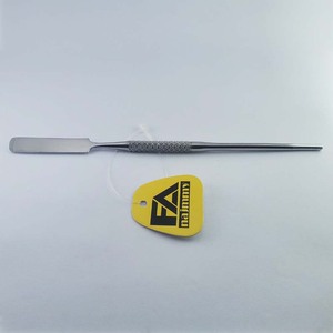 Spatule cosmétique pour mack up mélange simple extrémité en acier inoxydable - Product Image 3