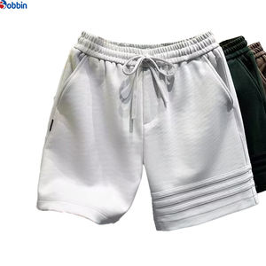 Shorts de basket-ball en coton personnalisés pour hommes, shorts de sport amples avec cordon de serrage, style hip-hop, pour l'été - Product Image 2