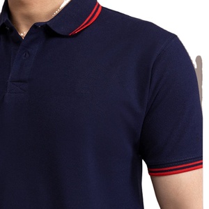 Polo homme de haute qualité 100% coton Polo homme T-shirt à séchage rapide Logo personnalisé Service OEM Polo homme respirant personnalisé - Product Image 3