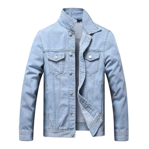 Denim <b>Canvas</b> <b>Jacket</b> for Men Hot Selling Trending High Street Style Winter Design High Quality Breathable Hooded Customizable - Product Image 1