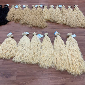 Extensión de cabello humano ondulado vietnamita, máquina de color natural y Rubio, cabello de trama de alta calidad, listo para enviar - Product Image 5
