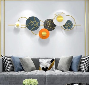 ศิลปะผนังโลหะสำหรับงานแต่งงานและของขวัญ Diwali, OEM/ODM แบบโมเดิร์นเรียบง่ายแขวนสำหรับห้องนั่งเล่น/ห้องนอน/ห้องโถง - Product Image 4