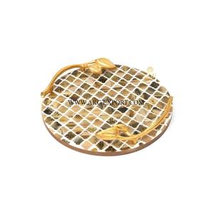 Juego de 2 bandejas para servir alimentos de diferentes tamaños, bandeja para servir postres de madera natural con forma personalizada de Calidad exclusiva - Product Image 6