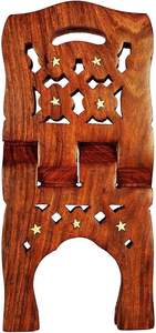 Support de livre saint en bois Rehal pour Pooja Reading Geeta Bible Quran Books (13 INCH) - Product Image 6