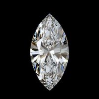 Diamante Natural en Bruto, Corte Marquesa, Pulido, Excelente Corte, Claridad VS1, 0.08 Quilates para Oro