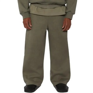 Ensemble deux pièces sweat à capuche zippé en coton épais 500gsm Survêtement pour hommes Ensemble personnalisé sweats à capuche et pantalons de survêtement de haute qualité pour hommes - Product Image 5