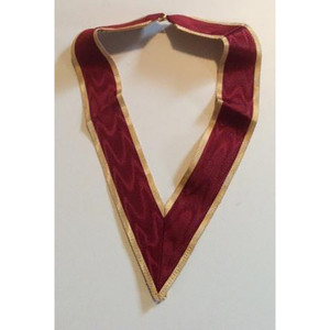 Red Collaret with <b>Gold</b> <b>Trim</b> 10 inch High Quality Custom Masonic Collars Best Sale Hot Selling Customized Masonic Collars - Product Image 3