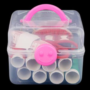 <b>Sewing</b> <b>Basket</b> With <b>Sewing</b> Accessories - Pink - Product Image 2