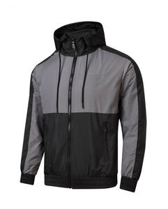 Chaqueta cortavientos de invierno de tendencia de alta calidad, capucha transpirable, logotipo personalizable, tela de lona, diseño Reversible para - Product Image 3