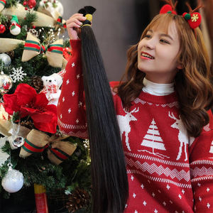 Extensiones de cabello vietnamita Remy 100% de alta calidad, trama dibujada doble, rizada y recta, 30 pulgadas de Vietnam - Product Image 5