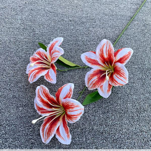 Flores Artificiales de <span class=keywords><strong>Hemerocallis</strong></span> y Lirio de 3 Cabezas para Decoración de Arco de Salón de Bodas - Product Image 2