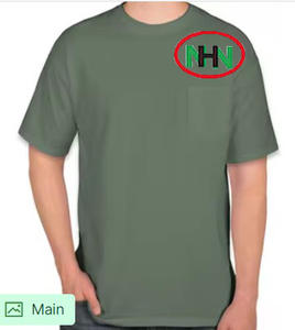 Camiseta lisa de algodón con cuello redondo para hombre, camisa de alta calidad con estampado personalizado de seda azul, Logo Oem, talla americana, venta al por mayor, 100 - Product Image 1