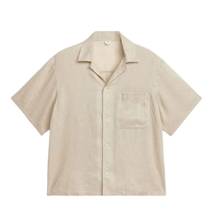 Customizable <b>Linen</b> Premium Cotton <b>Shirt</b> for Women Men Breathable Casual Style Embroidery Logo Color Printing Sustainable Summer - Product Image 1