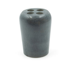 Porte-brosse à dents en stéatite de couleur grise avec distributeur de savon PC idéal pour la salle de bain à la maison ou dans les hôtels pour une commande en gros - Product Image 3