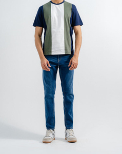 Mejor Venta de diseño precio barato dos colores diseño 100% algodón media manga cuello redondo Jersey camiseta para hombres - Product Image 2