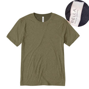 Custom Logo Digital Print Eco-Friendly Breathable Slim Fit Tri-Blend Cotton/<b>Bamboo</b> <b>Fiber</b> Men's T-Shirts - Product Image 2