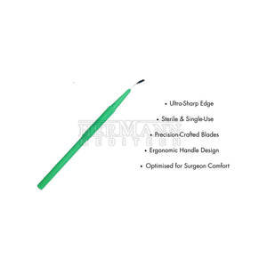 Cuchillos oftálmicos de acero inoxidable, instrumentos oculares quirúrgicos, esterilización manual reutilizable a alta temperatura para uso hospitalario - Product Image 4