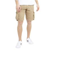 Shorts cargo en toile tricotée pour hommes, décontractés, coupe-vent, respirants, écologiques, séchage rapide, anti-plis, 100 % coton, grandes tailles
