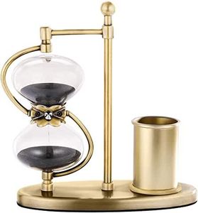 Sablier en verre métallique classique pour chronométrer les séances de yoga méditation ou les activités de relaxation à la maison - Product Image 2