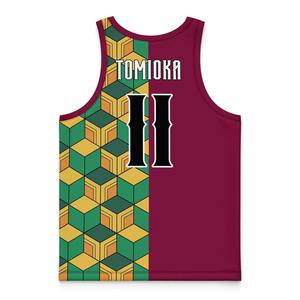 Maillot de basket-ball Bandai Mizu Hashira Giyu Tomioka, anime Demon Slayer, pour adultes et enfants, veste d'été, séchage rapide, confortable, décontracté, pour la salle de sport et l'entraînement - Product Image 5