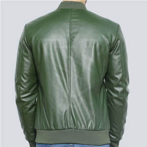 Blouson en cuir à capuche personnalisable pour homme, col montant, design unique, style urbain, tissu hiver, léger, taille sur mesure, personnalisable - Product Image 2