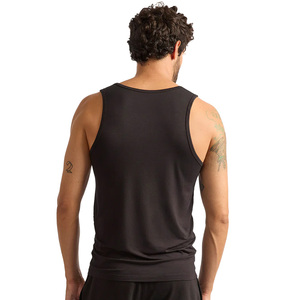 Chemise sans manches en coton mélangé coupe athlétique pour hommes, idéale pour les entraînements sportifs et les vêtements décontractés avec tissu léger et respirant - Product Image 5
