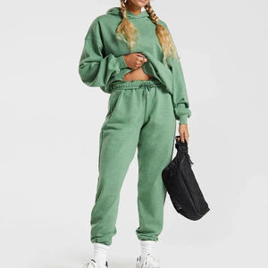 Women's Stylish Casual Pullover <b>Hoodie</b> Solid Colors Long Sleeve Sweatshirt with Hood Loose Fit Winter <b>Knitted</b> Cotton Fleece - Product Image 6