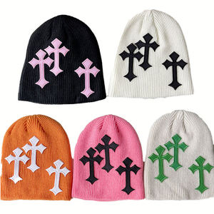 Gorro de Punto sin Puños con Logotipo Jacquard Personalizado al Por Mayor al Mejor Precio, Gorro de Punto con Estampado Completo de Letras y Gráficos, Gorros de Alta Calidad - Product Image 6
