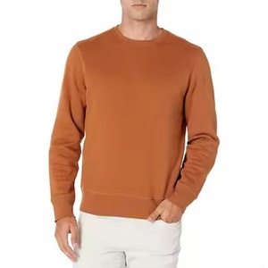 Suéter de Punto para Hombre, Cuello Redondo, Color Sólido, Corte Regular, 100% Algodón, Informal, Otoño, Manga Larga - Product Image 1