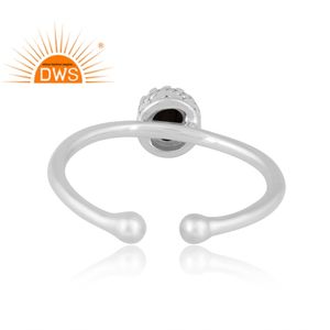 Anillo de piedras preciosas espinales negras naturales de Plata de Ley 925 de diseño increíble para mujer, joyería personalizada para mujer, regalo para ella - Product Image 2