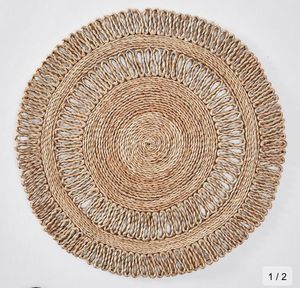 Nuevo producto, manteles redondos de algas marinas para centros de mesa de comedor, decoración hecha a mano de fábrica directa, Vietnam, OEM Seagrass - Product Image 6