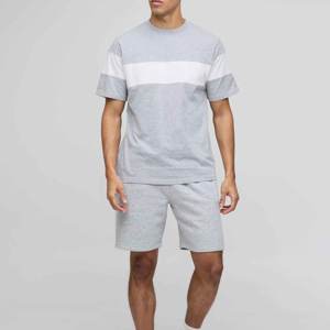 Conjunto de verano de algodón para hombre hecho en fábrica más vendido, conjunto corto cómodo en color personalizado, diseño personalizado con servicio OEM - Product Image 2