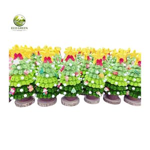 Ornement de Noël en tricot artisanal écologique, décoration de fête douce et chaleureuse - Product Image 1