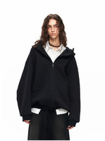 Nouvelle tendance Y2K femmes araignée sweat à capuche imprimé lumière Streetwear à manches longues veste à glissière pour automne hiver XS taille avec Logo arrière