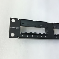 Panel Patch RJ45 Cat6 Gigabit 24-Port Panel Patch Jaringan 8-1933796-2 dengan Modul
