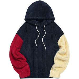 Sweat-shirt à capuche pour homme, décontracté, en molleton doublé de sherpa, à motif écossais, coupe ample, chaud pour l'hiver, 100% coton, haute qualité - Product Image 1