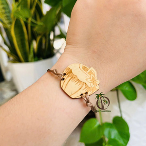 Joyería Vintage Hecha a Mano Collar de Concha de Coco Pulsera Pendientes-Acero Inoxidable-Precio Mayorista para Fiestas Inspirado Vietnam - Product Image 3