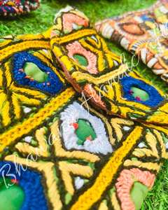 Banjara <b>Wallet</b>, Coin Purse, Handmade, Vintage Boho Purse Tribal <b>Clutch</b> Bag - Product Image 3