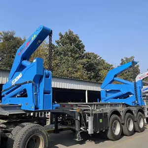 3 trục Xe Tải Cẩu 20ft 40ft nâng lên Shifter loại container Side loader Trailer bán cho bán