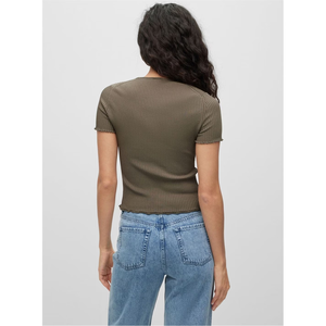 Chemise d'été légère tendance pour femmes, chemise décontractée de bureau unie, chemise confortable en tissu doux pour femmes - Product Image 2