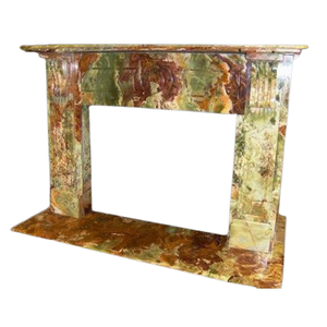 Marco de Chimenea de Ónix Pulido de Alta Calidad, Tamaños Personalizados, Elegante Repisa de Mármol de Ónix para Decoración de Hogares de Lujo - Product Image 1