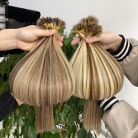 Extensions De Cheveux De Cabello 100Humano Remmy Blonde Double Drawn Raw Nano Ring Extensions De Cheveux Humains