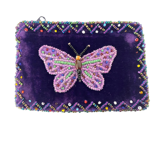 Pochette de pièces de broderie perlée colorée pour une utilisation à la mode Porte-monnaie de broderie perlée de taille personnalisée avec doublure par glowin fashion - Product Image 6