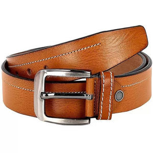 Venta al por mayor precio barato de los hombres de moda Casual cinturón de cuero hebilla de latón cinturones de cuero de calidad superior de fabricación con logotipo personalizado - Product Image 4