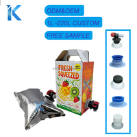 Distributeur de boissons froides en aluminium 2L 3L 5L Bag in Box avec robinet pour vin, café, eau, jus, boissons liquides, emballage BIB